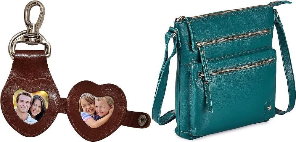 8259 Wise Owl Emerald Green Nappa Accessories Real Leather Small Crossbody